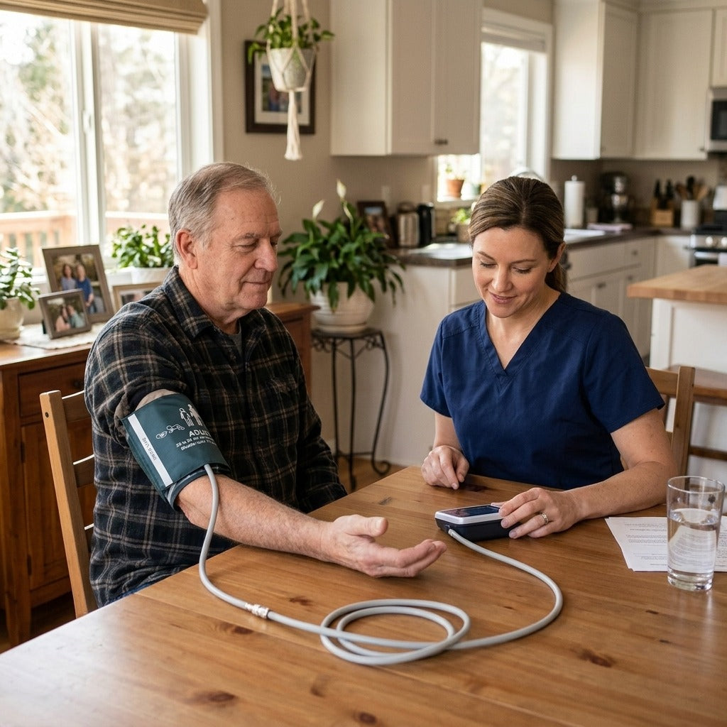 Adult Blood Pressure Cuff 25-35 cm with Extension Tube - in everyday life