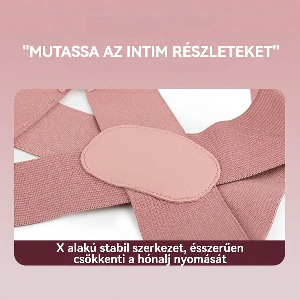 Tartásjavító felnőtteknek, nyitott vállú kialakítással