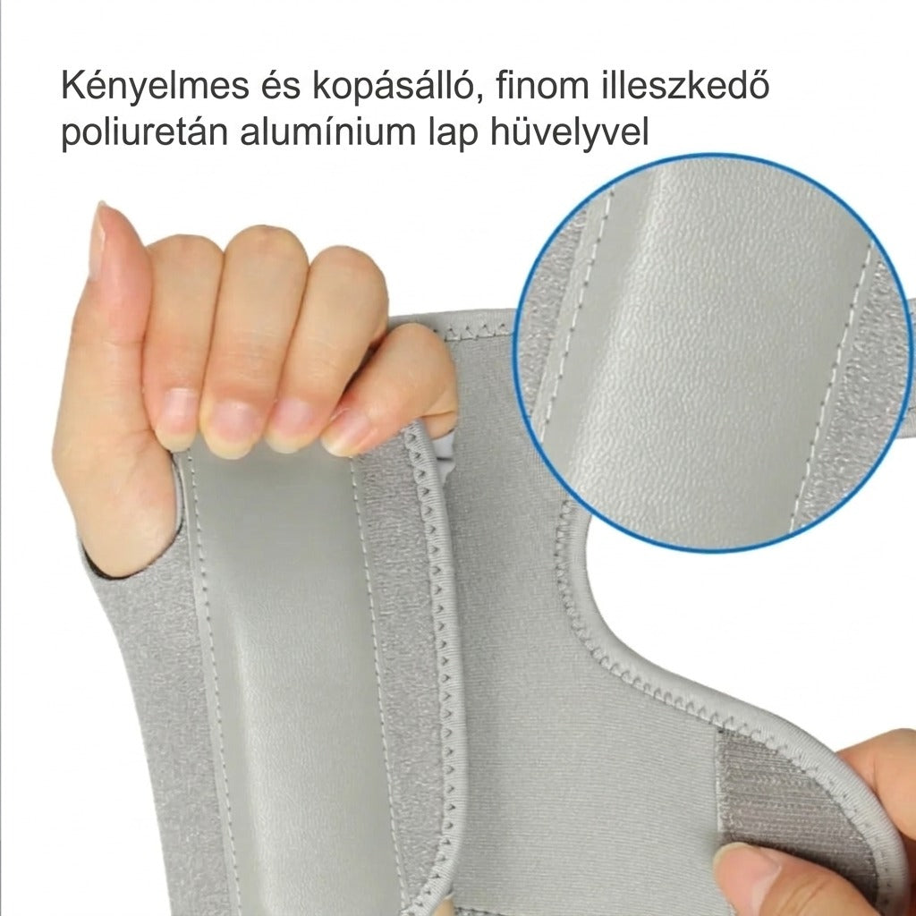 Csuklórögzítő PU- és gumitámasszal