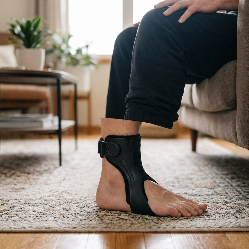 AFO Foot Drop and Ankle Support Brace - in use