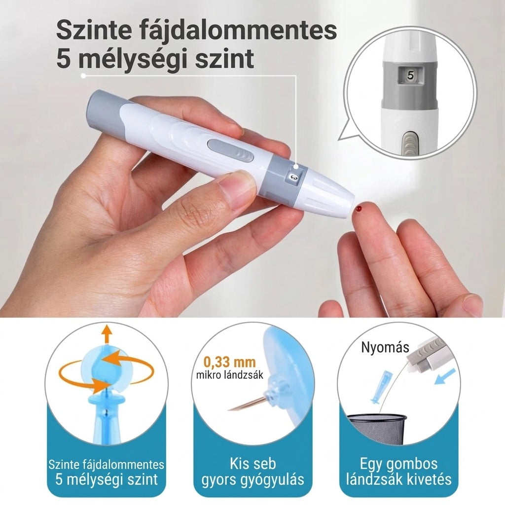 Medwell vércukorteszt-csíkok és lándzsák
