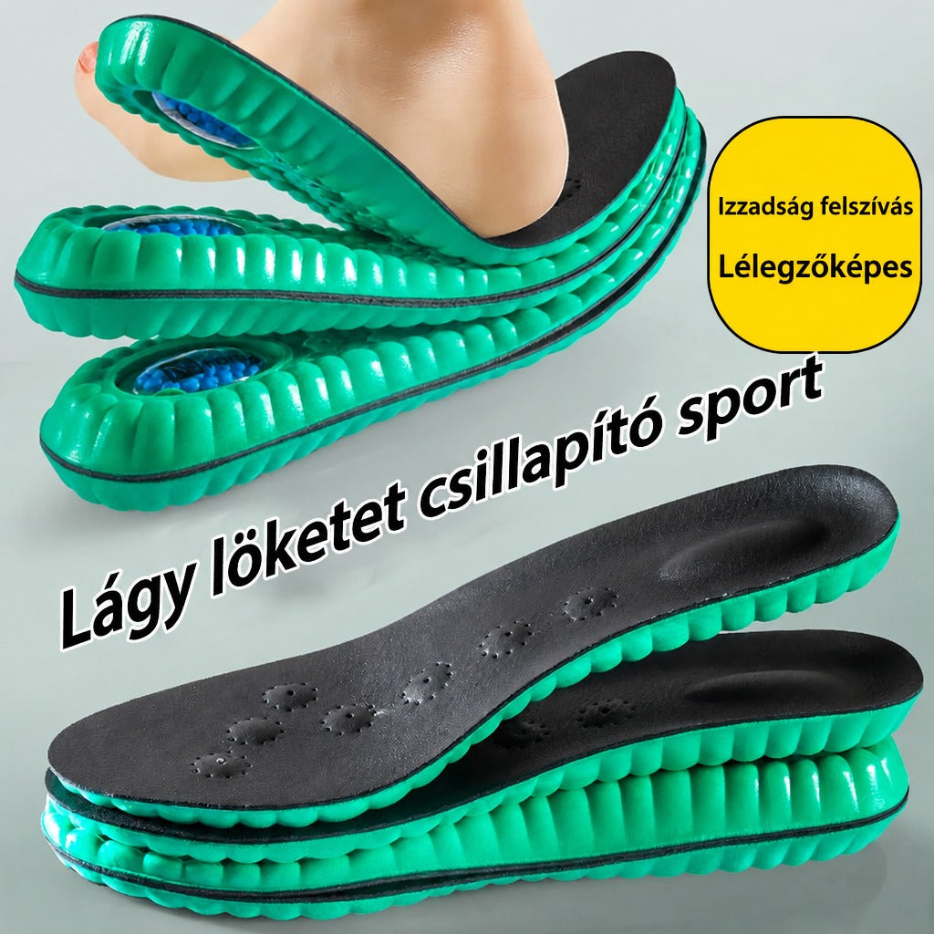 Légpárnás talpbetét boltozattámasszal