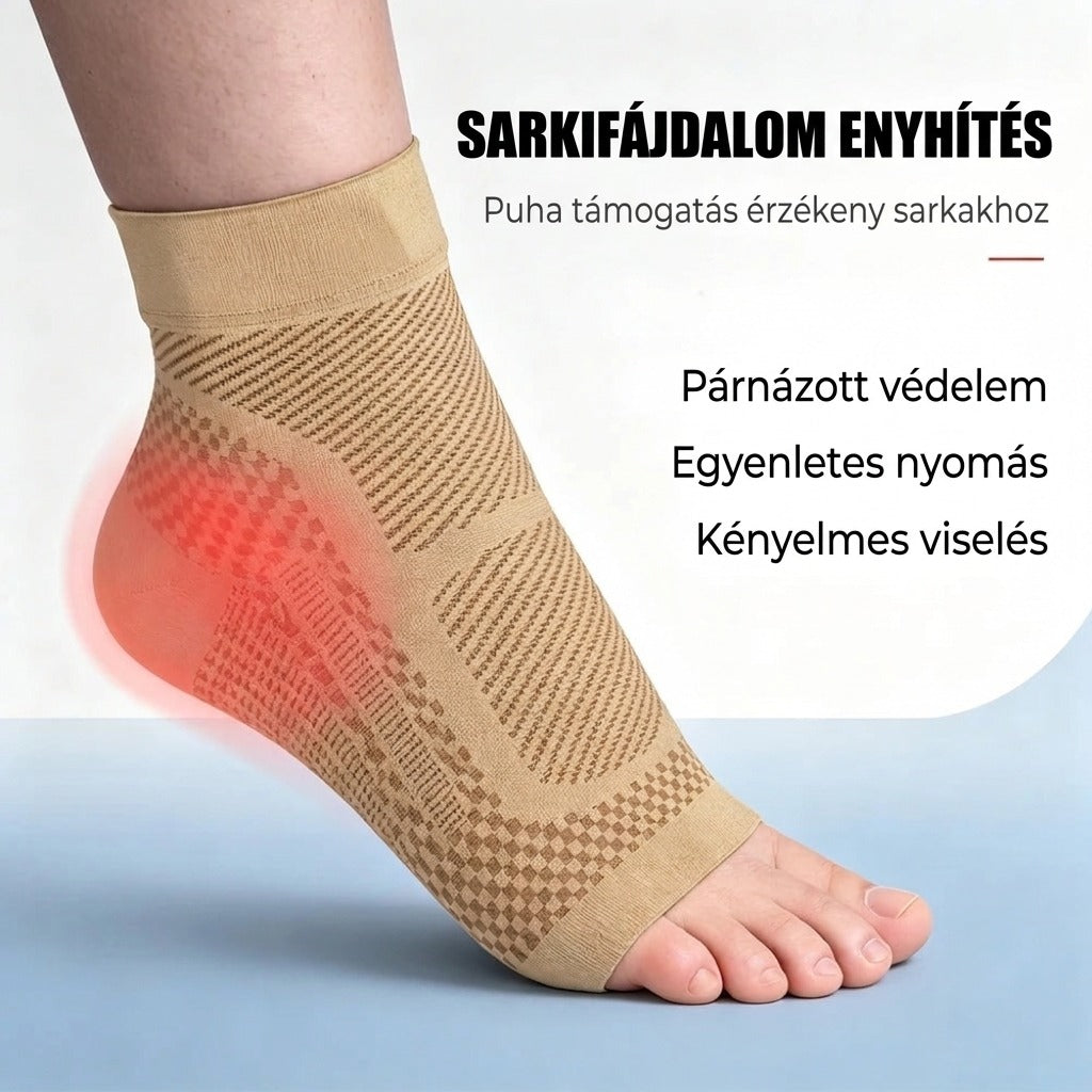Bokaszorító talpboltozat- és saroktámasszal