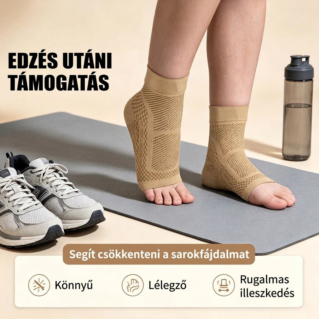 Bézs bokarögzítő edzés utáni támogatáshoz
