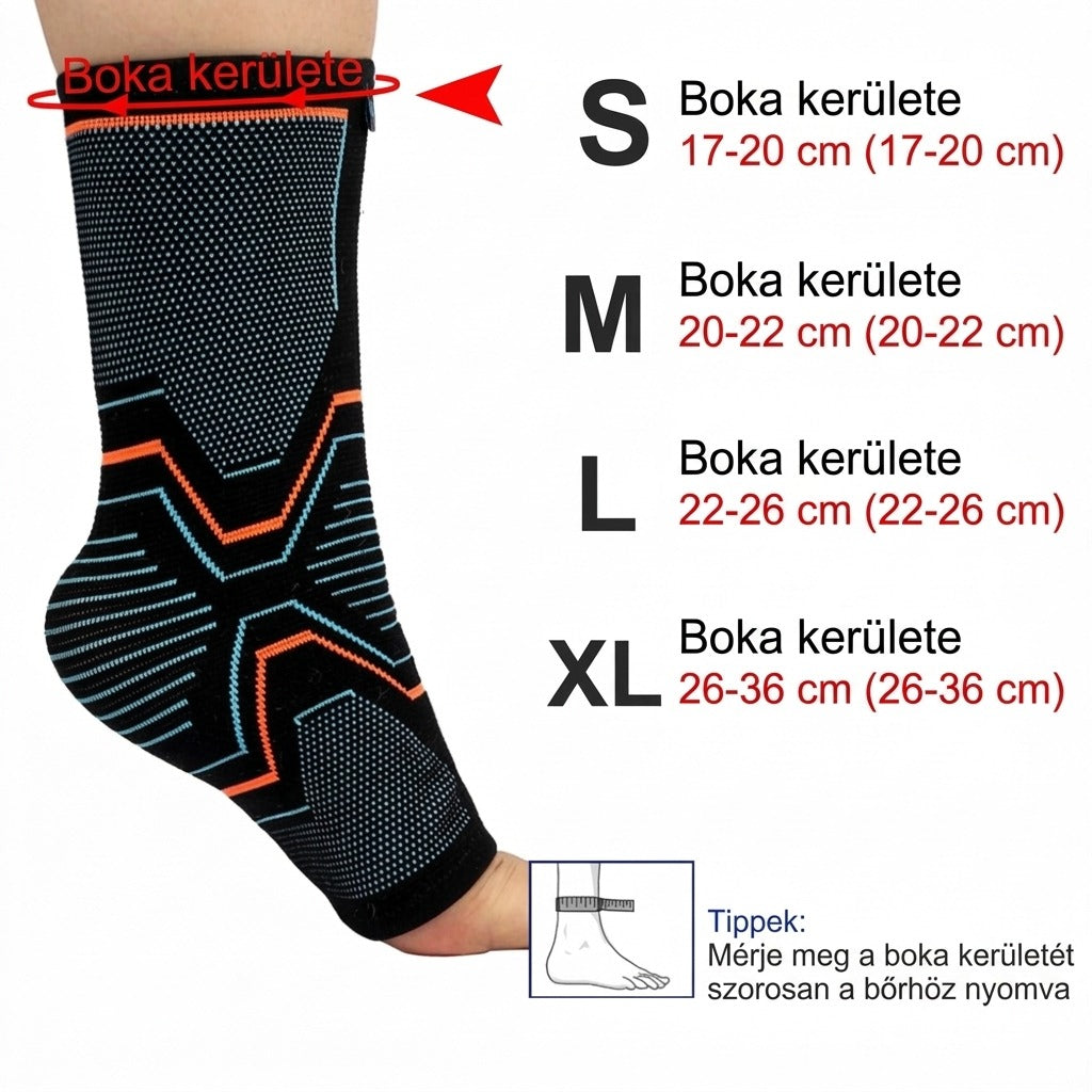 Bokaszorító talpboltozat-támasszal