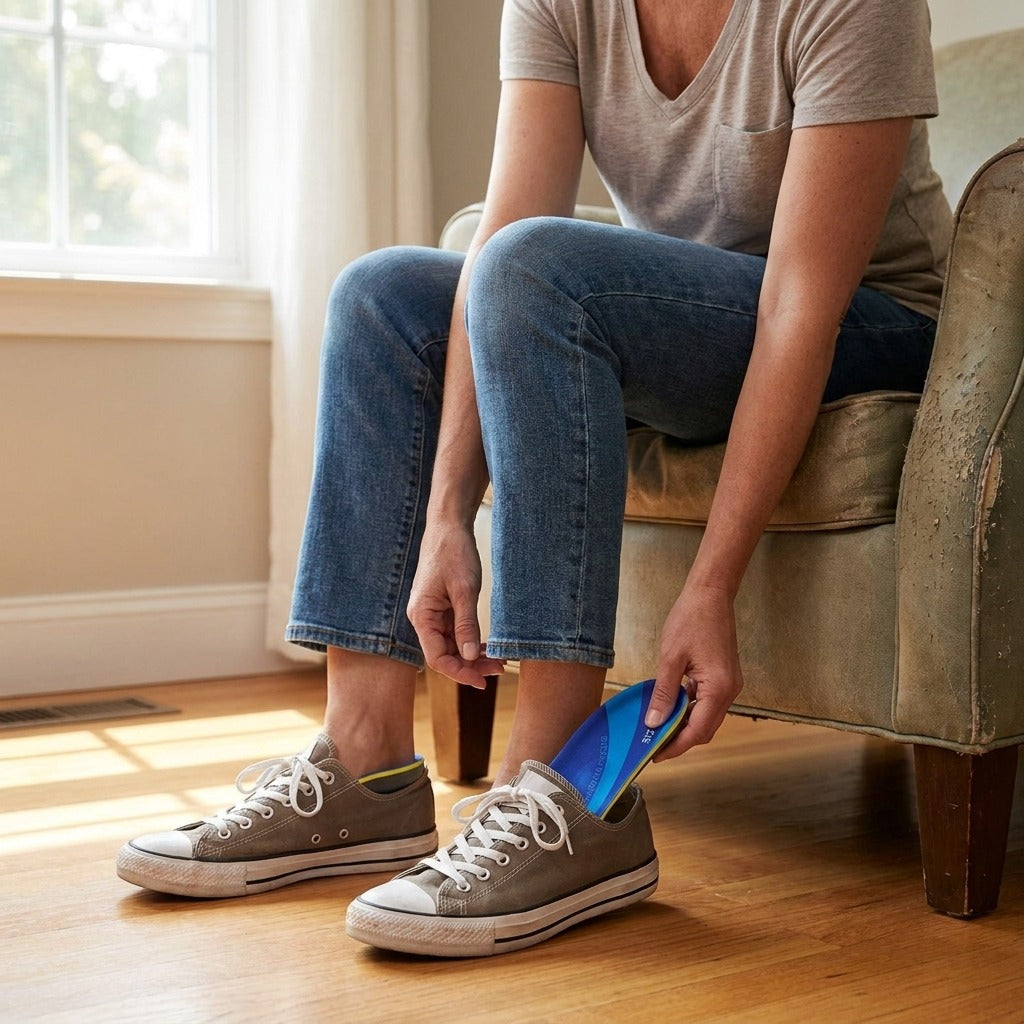 Arch Support Orthotic Insoles - in use