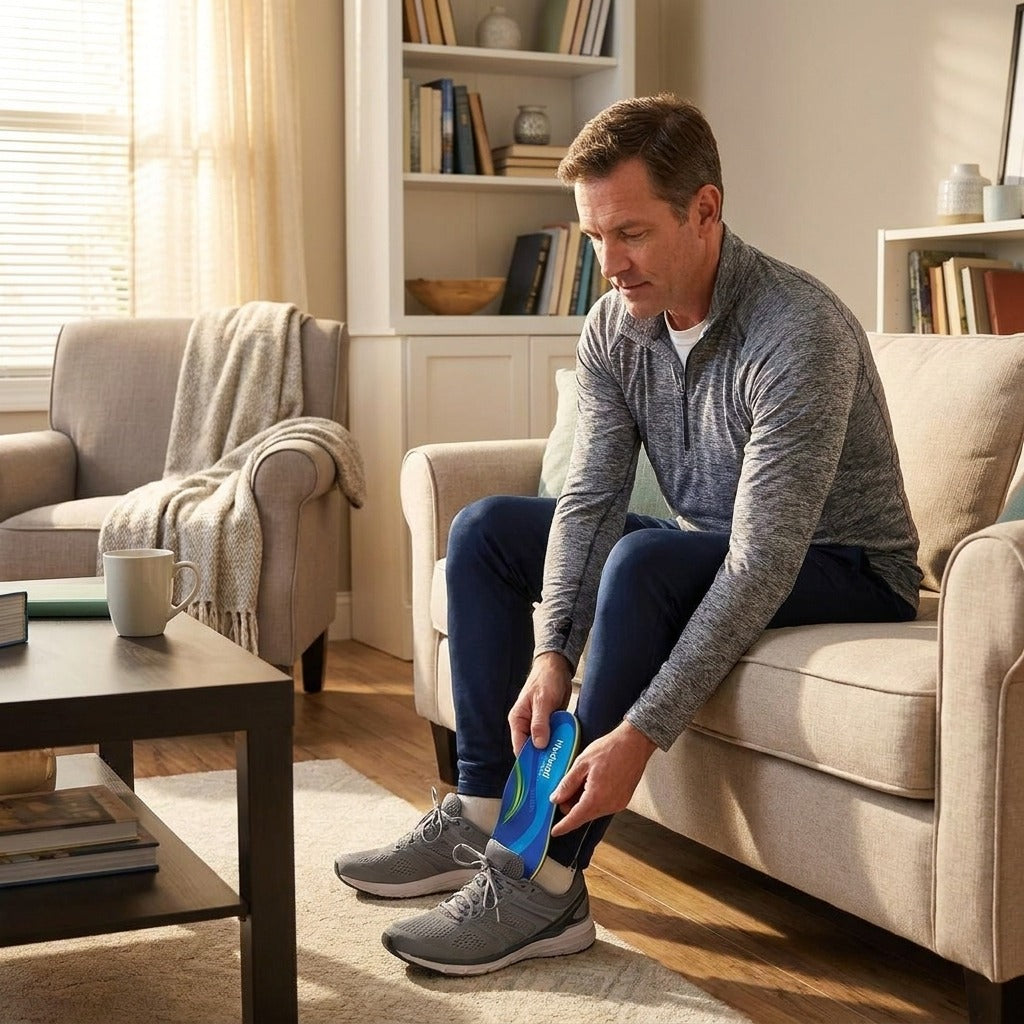 Arch Support Orthotic Insoles for Walking and Running - at home