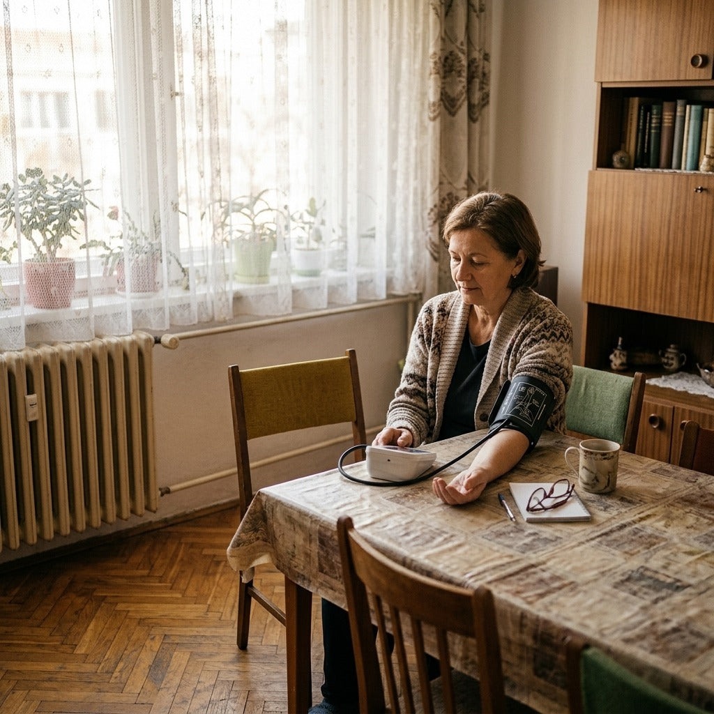 Felkaros vérnyomásmérő mandzsetta - otthon