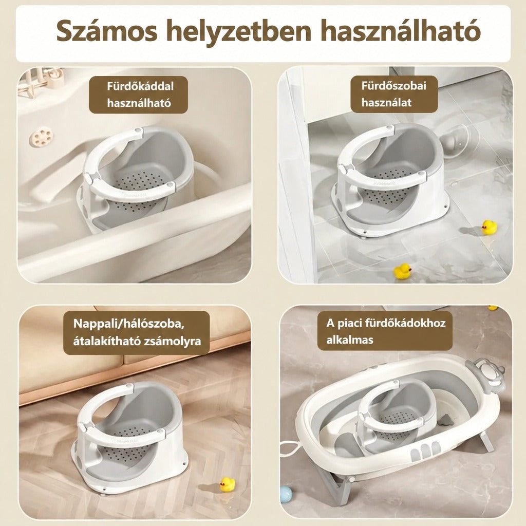 Baba fürdetőülés és fürdetőtámasz
