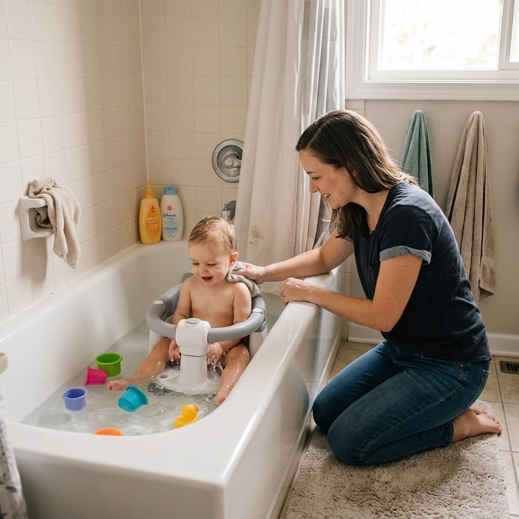 Baby Bath Support Chair - at home