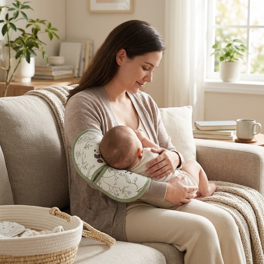 Baby Cooling Arm Pillow Pad for Feeding - at home
