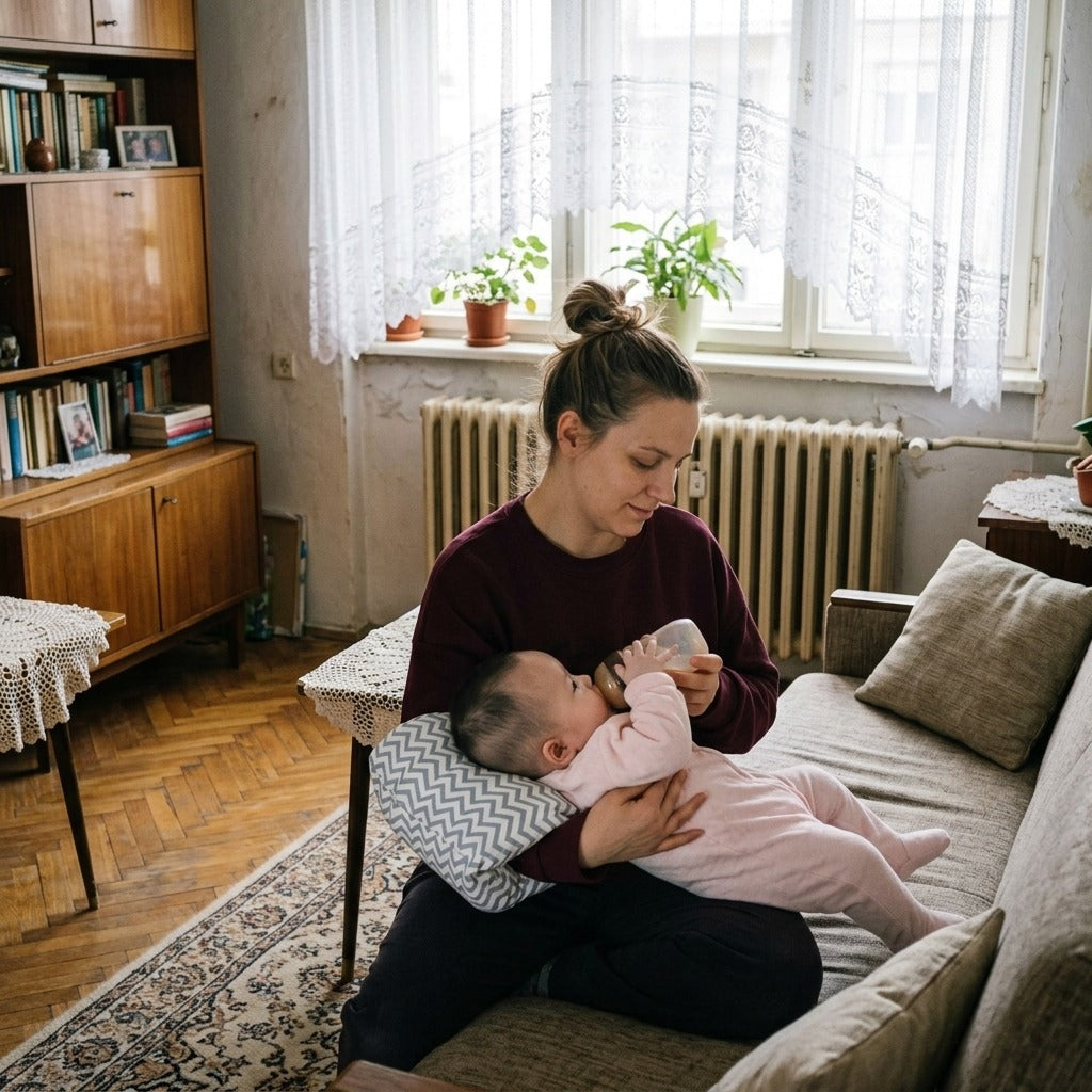 Babaetető karpárna szoptatáshoz és cumisüveges etetéshez - a mindennapokban