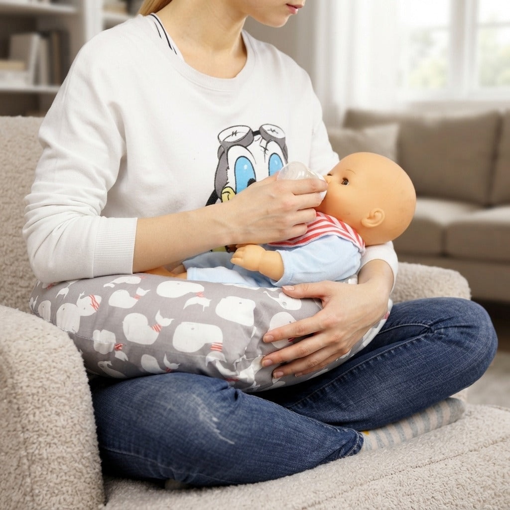 Baby Nursing Arm Pillow for Feeding - in use