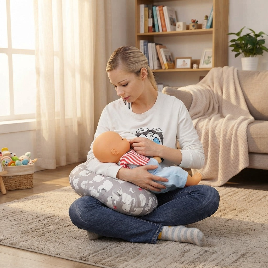 Baby Nursing Arm Pillow for Feeding - at home