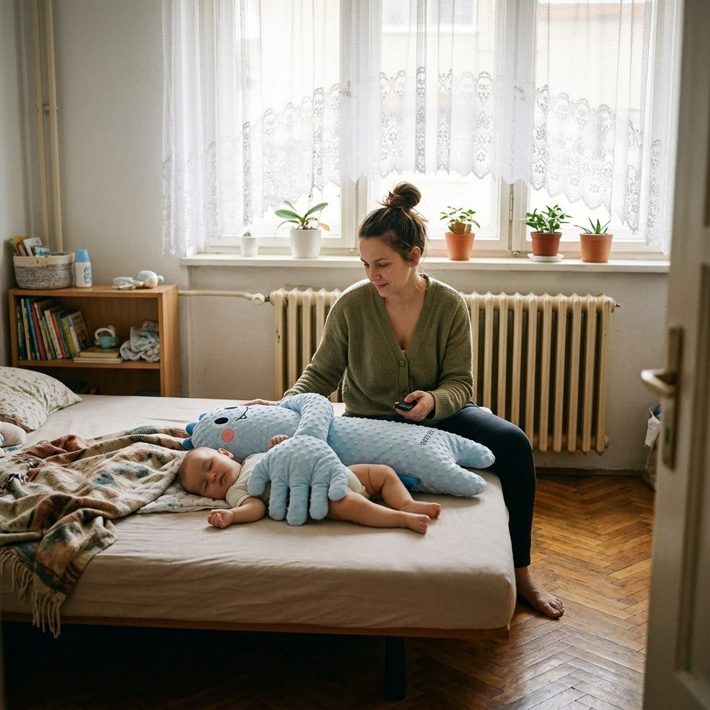 Babapárna nyugtató, távirányítós paskoló mozdulattal - otthon