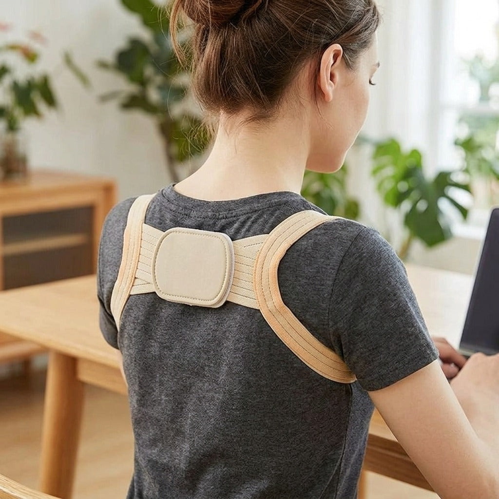 Back and Shoulder Posture Corrector - in use