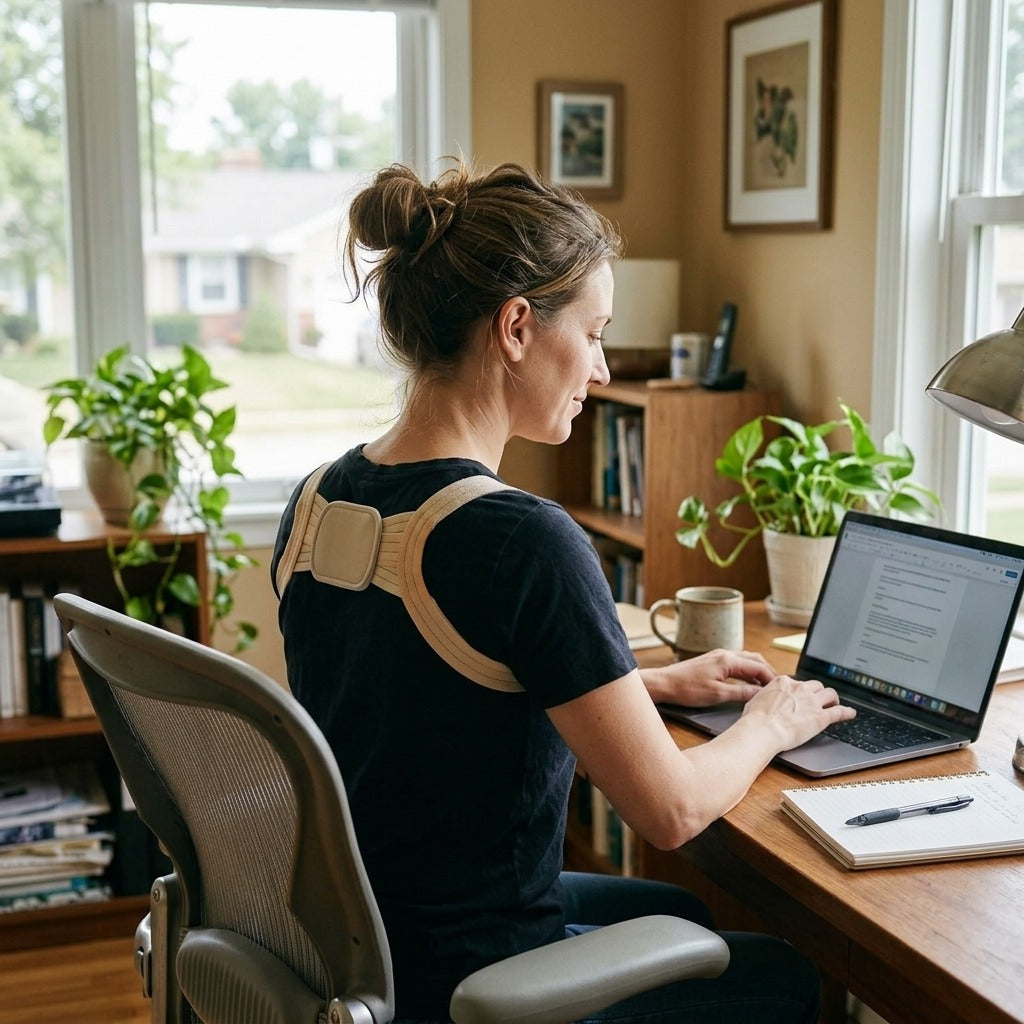 Back and Shoulder Posture Corrector - in everyday life