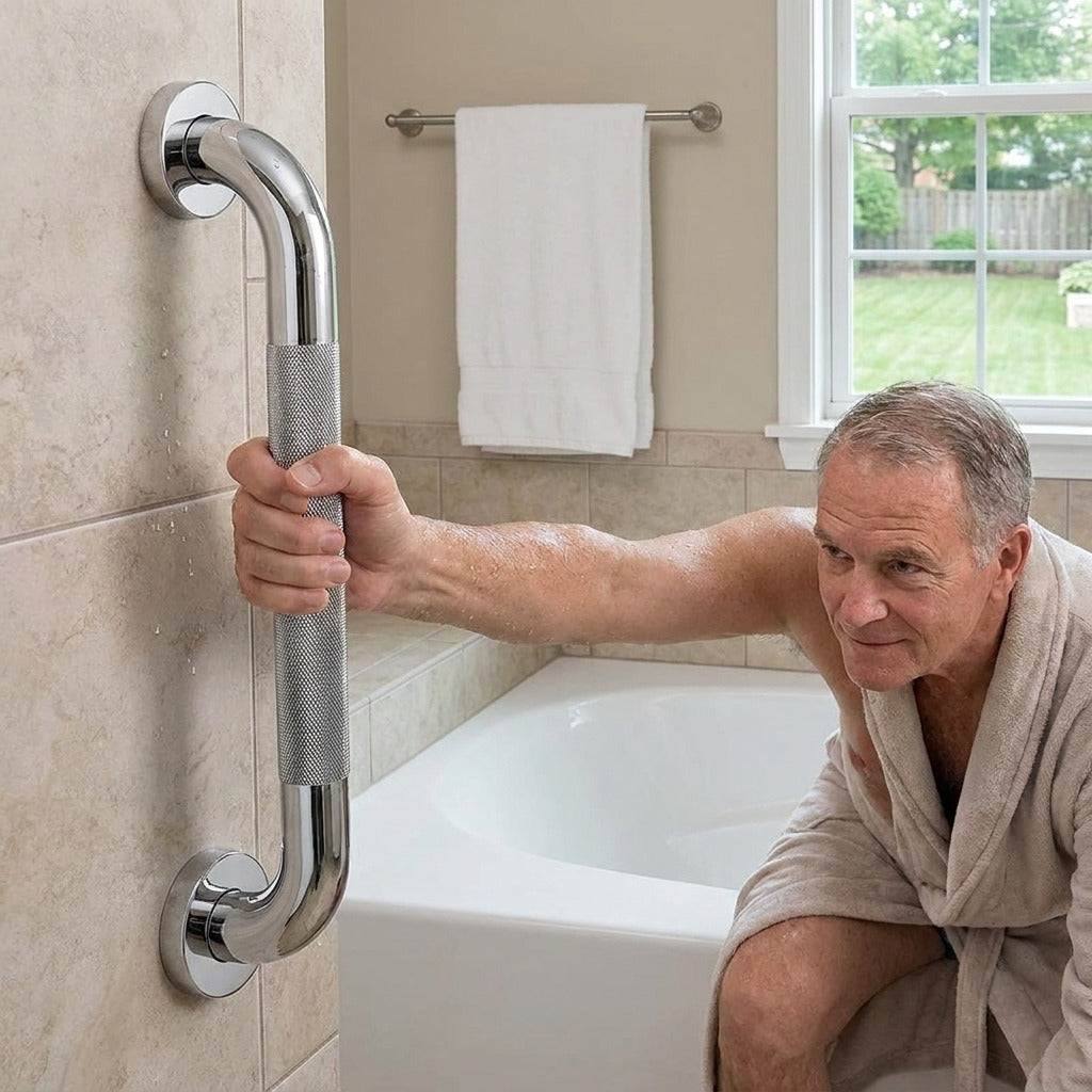 Bathroom Grab Bar Support Handle - in everyday life