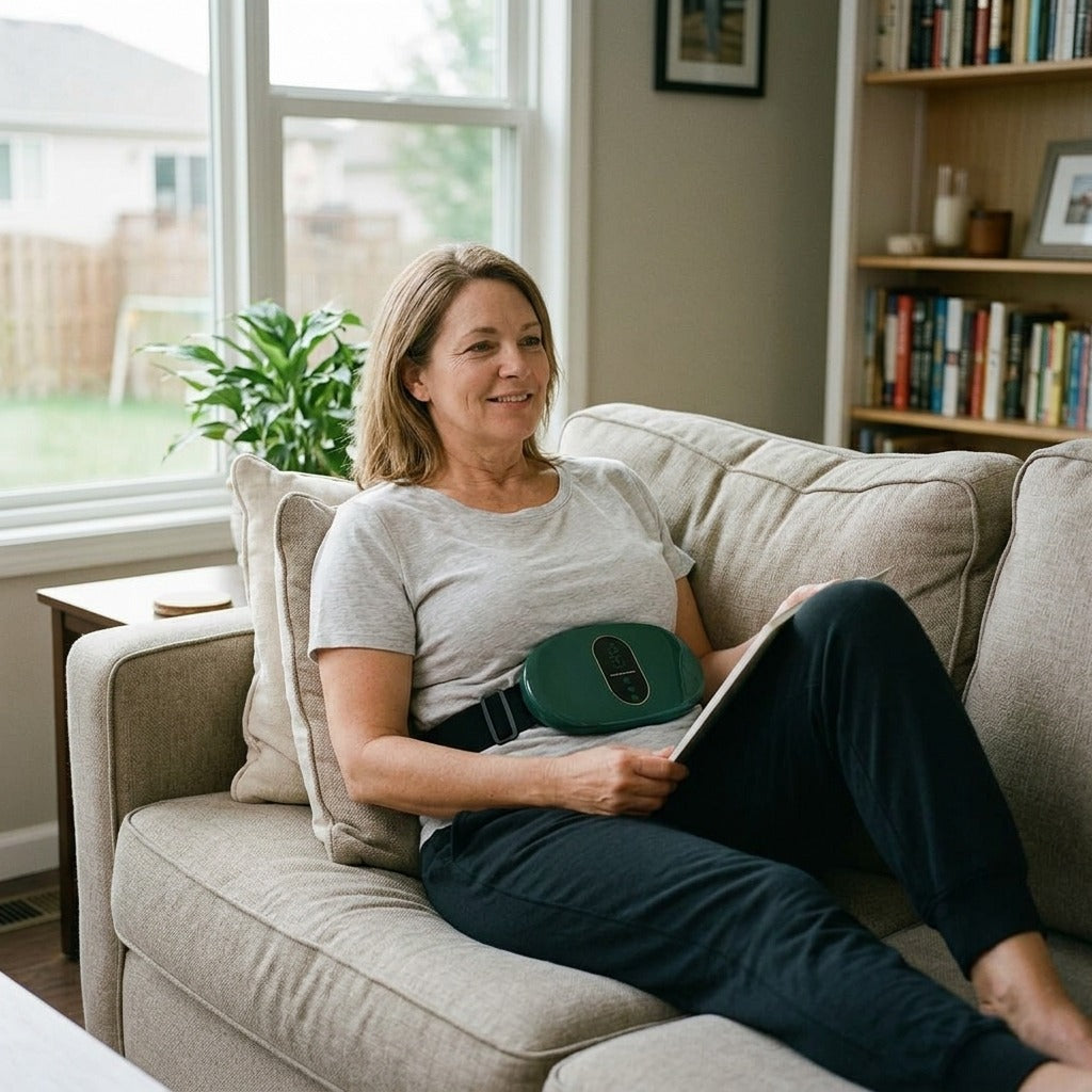Battery-Powered Abdominal Massage Belt - in everyday life