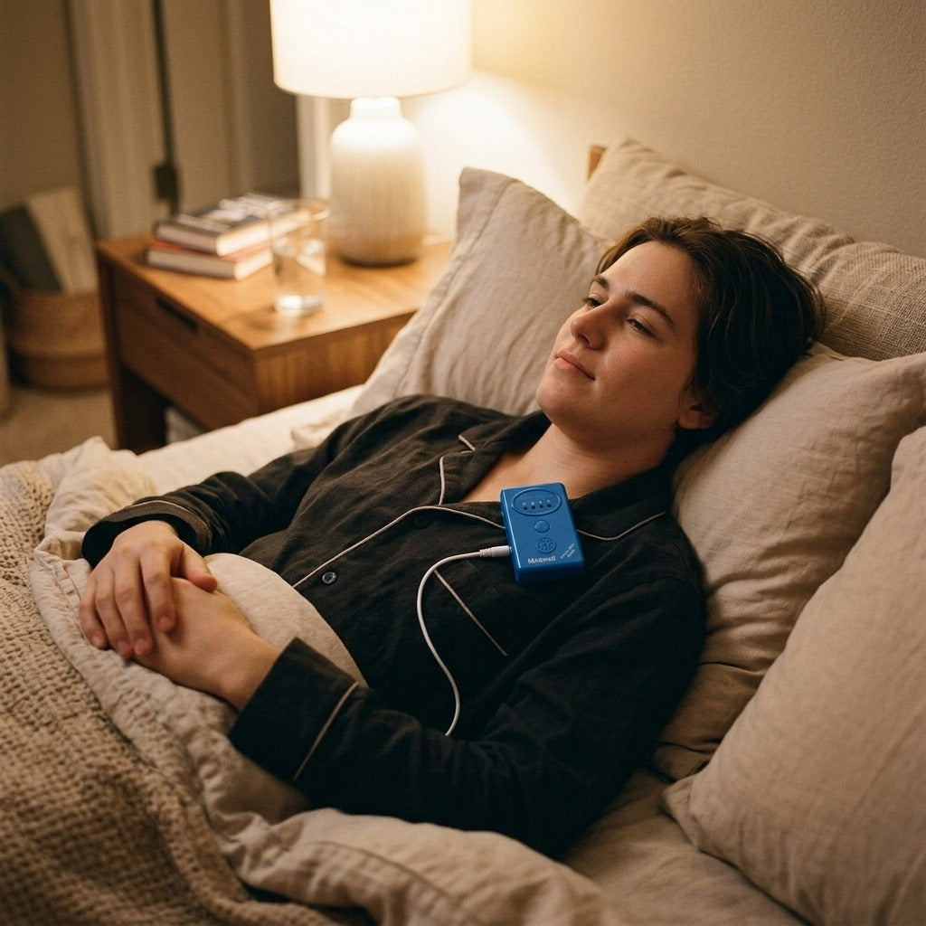 Bedwetting Alarm with Sensor and Clamp - in everyday life