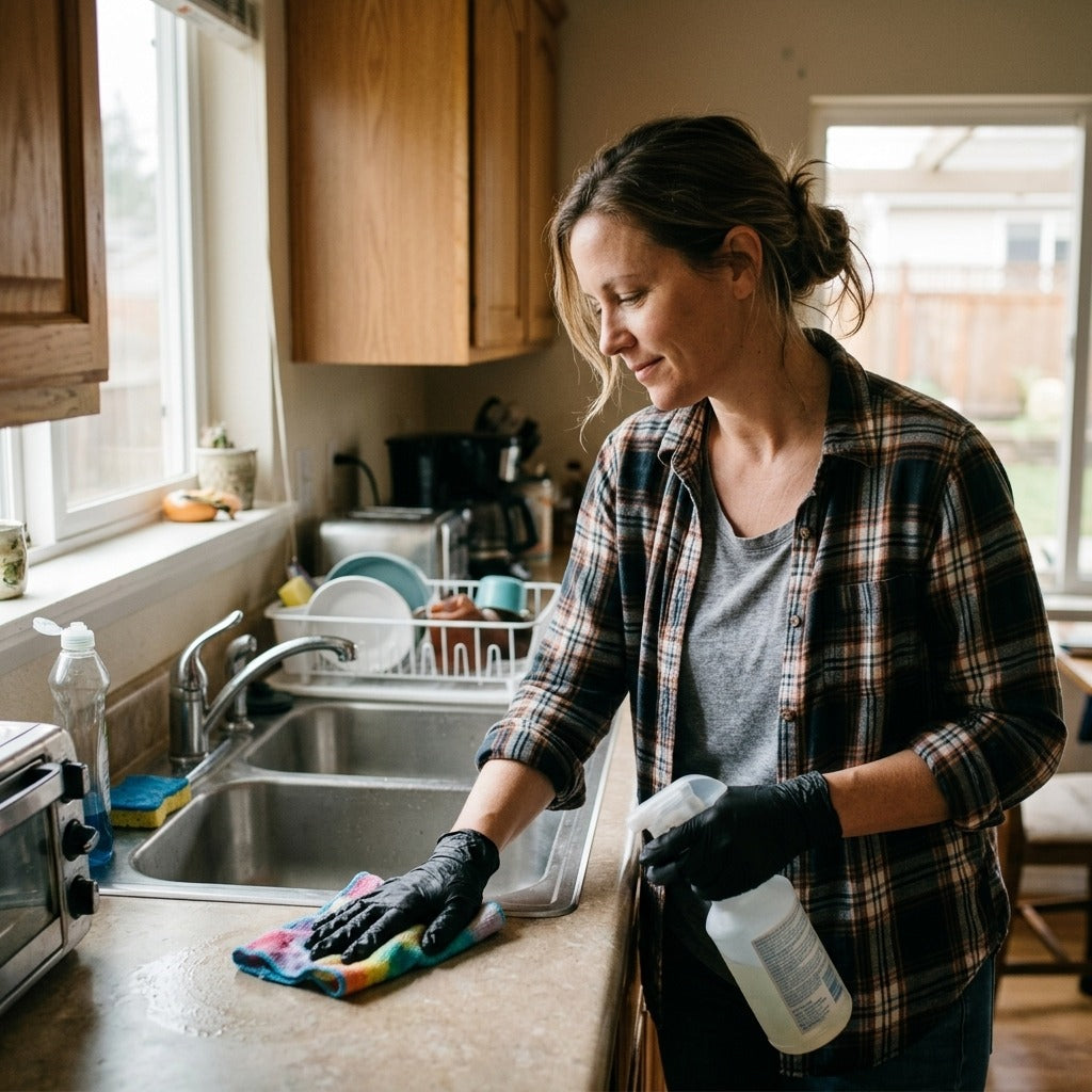 Black Nitrile Disposable Gloves, Multiple Sizes - in everyday life