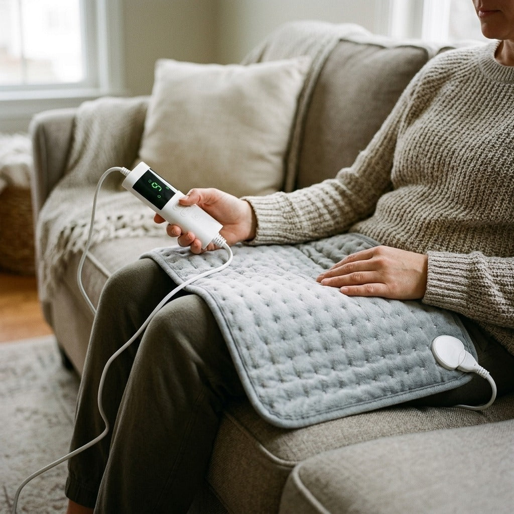 Body Heating Pad, 60 × 30 cm - in use