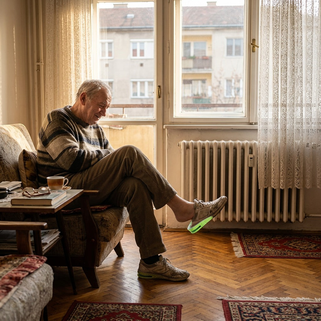 Légáteresztő, légpárnás boltozattámaszos talpbetét - otthon