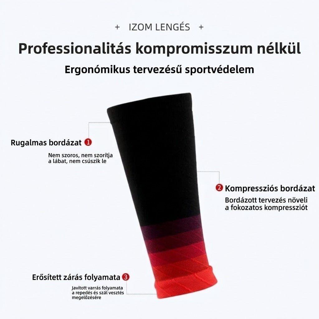 Lélegző vádli kompressziós szár, 1 pár