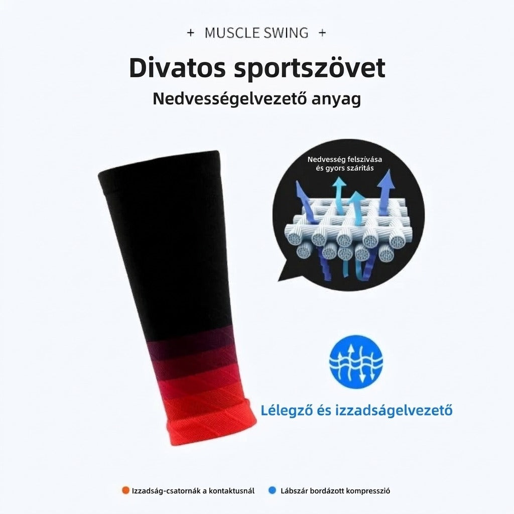 Lélegző vádli kompressziós szár, 1 pár