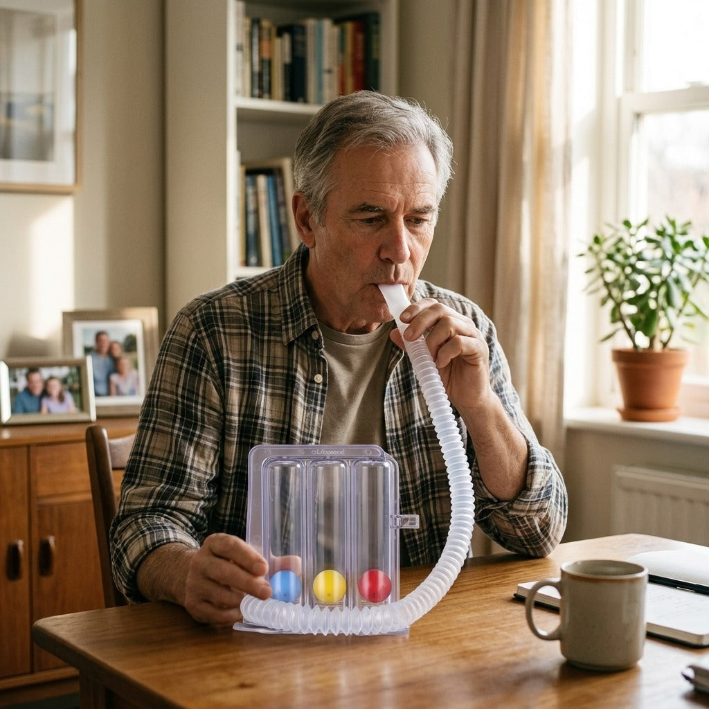 Breathing Exerciser for Chest Training - at home