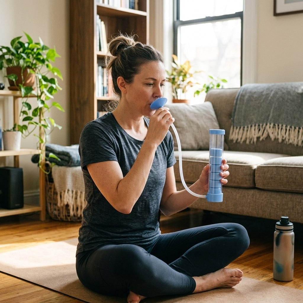 Breathing Trainer Exercise Device - at home