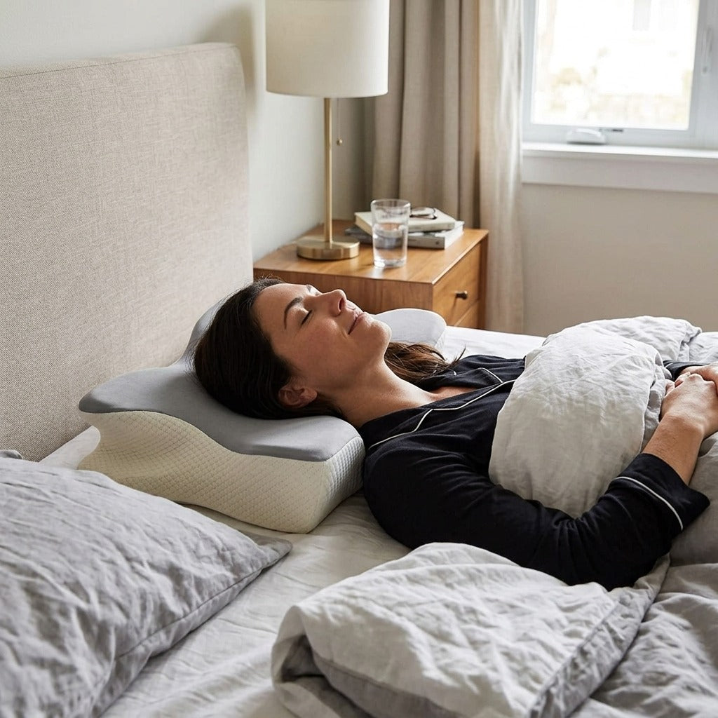 Butterfly-Shaped Memory Foam Neck Pillow - in everyday life