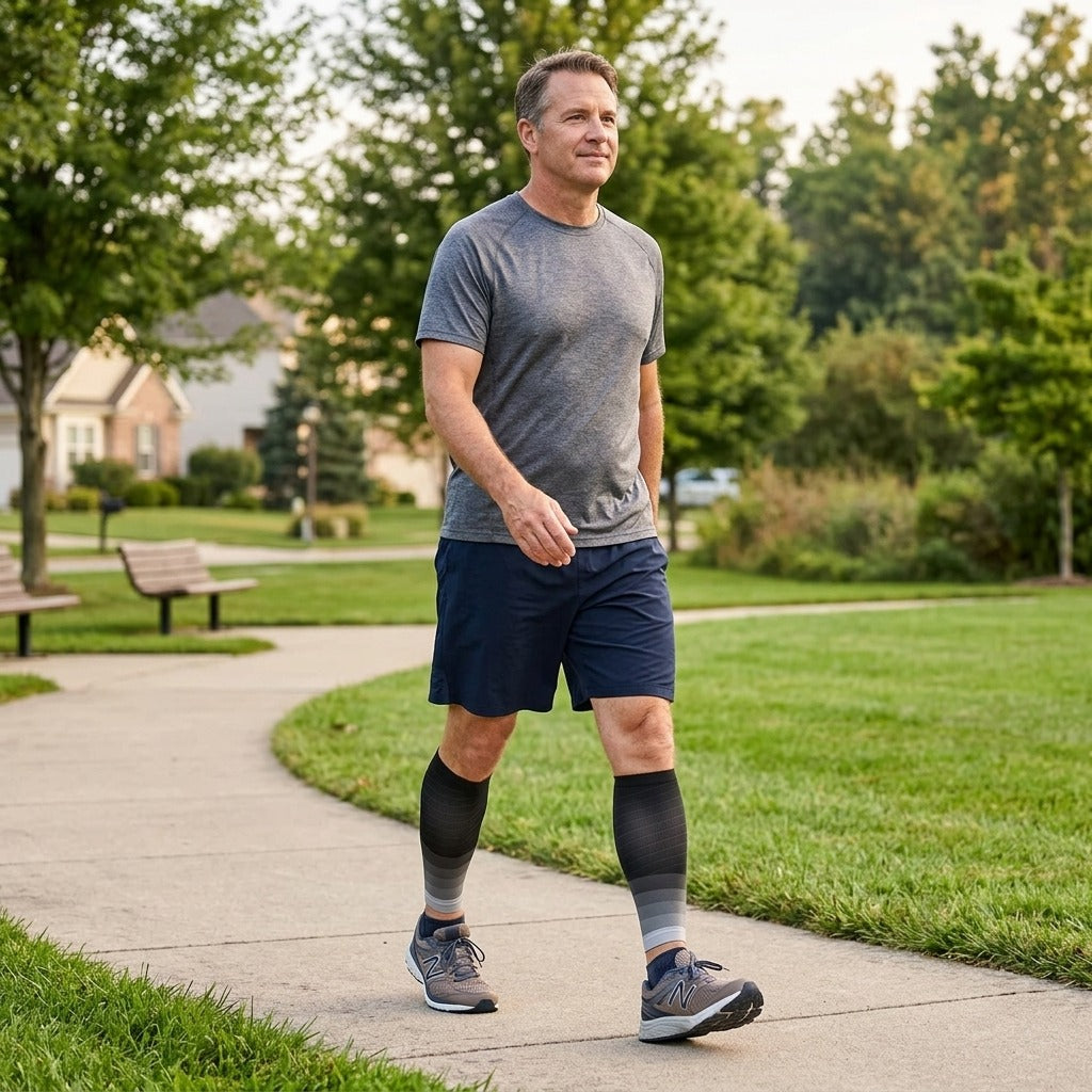 Calf Compression Sleeves - in everyday life