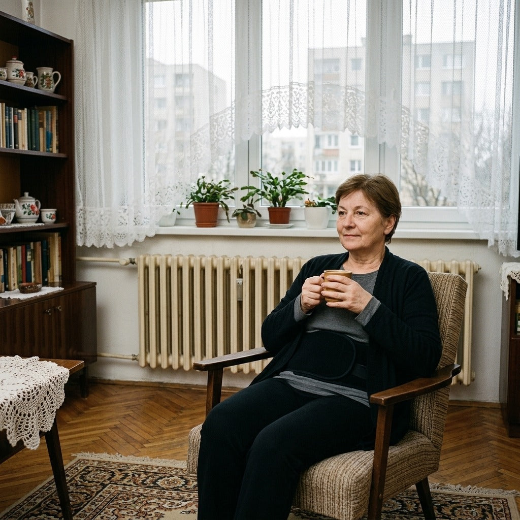 Kasmír deréktámasztó öv, téli uniszex derékmelegítő - a mindennapokban