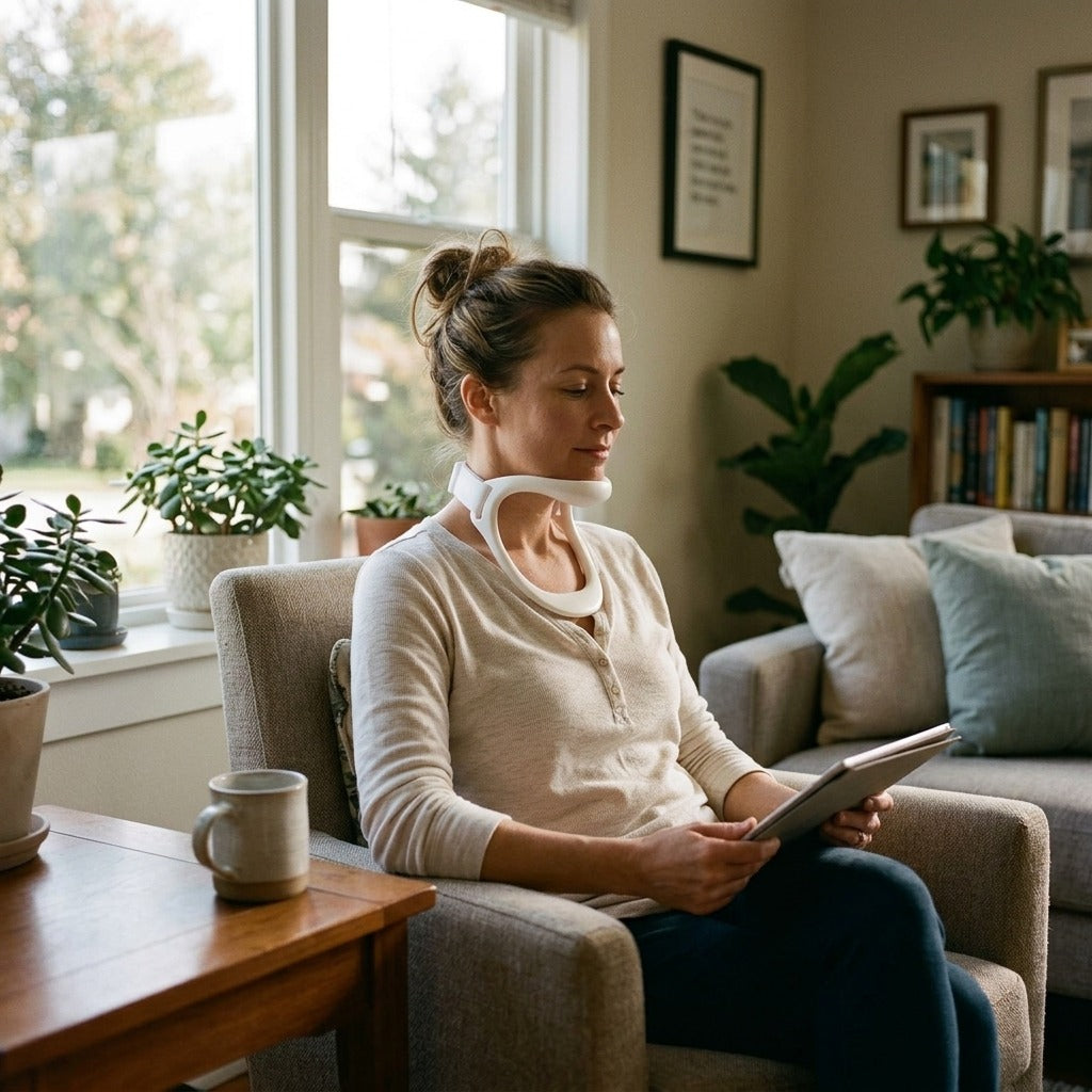 Cervical Neck Support Collar - at home