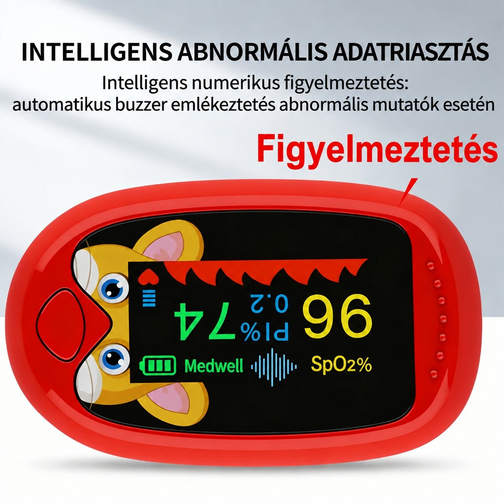 Gyermek ujjbegyes pulzoximéter