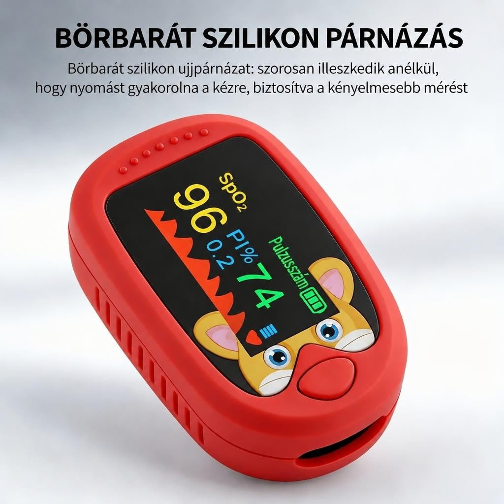 Gyermek ujjbegyes pulzoximéter