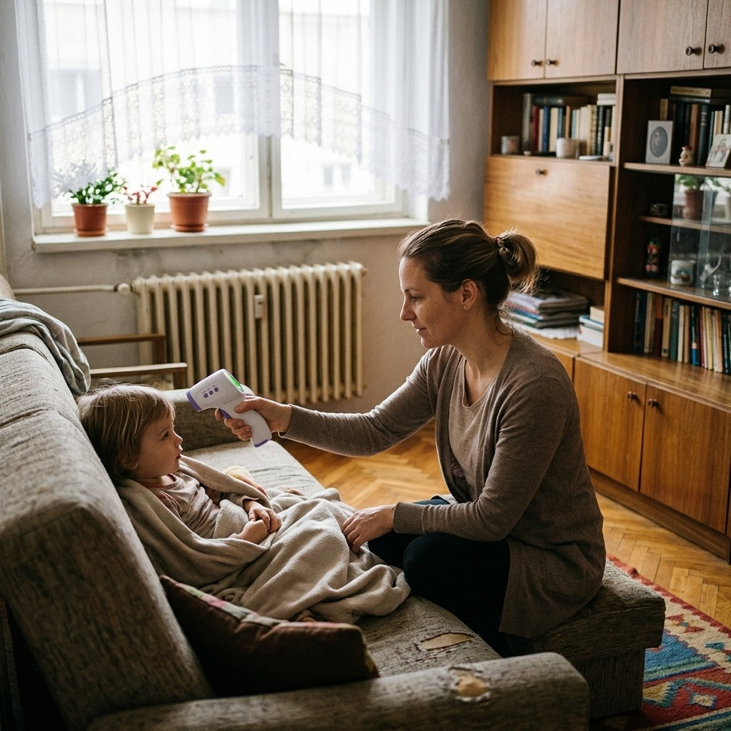 Érintésmentes infravörös homlokhőmérő gyerekeknek - a mindennapokban