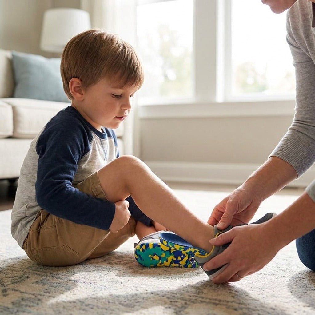 Children's Arch Support Insoles - in use