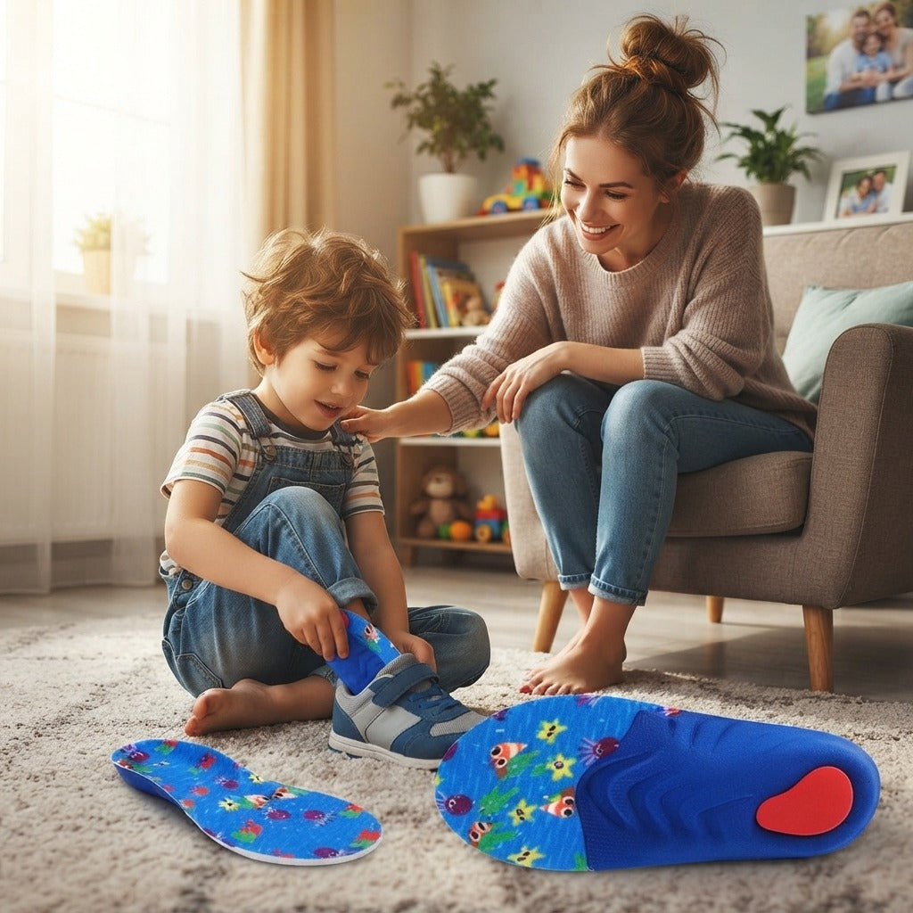 Children's Arch Support Insoles for Shoes - at home