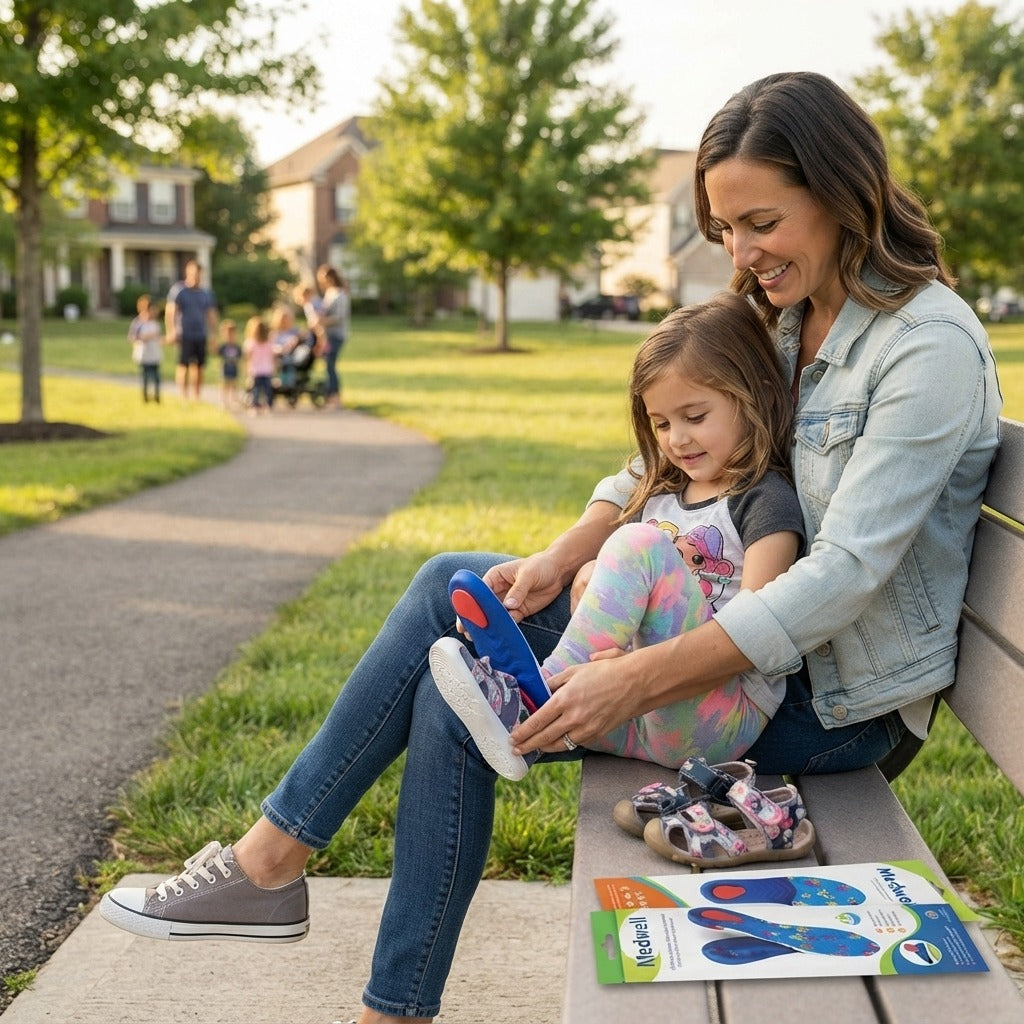 Children's Arch Support Insoles for Shoes - in everyday life