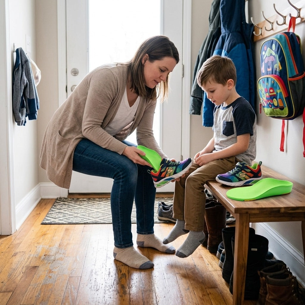 Children's Arch Support Insoles for Shoes - in everyday life