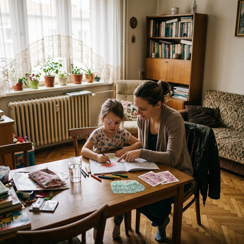 Gyermek szemfedők látásgondozáshoz - otthon