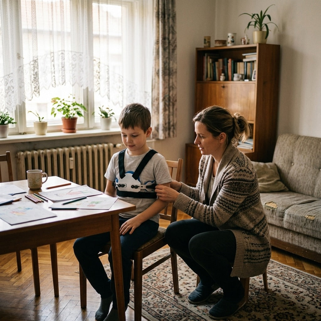 Mellkastámasztó ortézis gyerekeknek - otthon