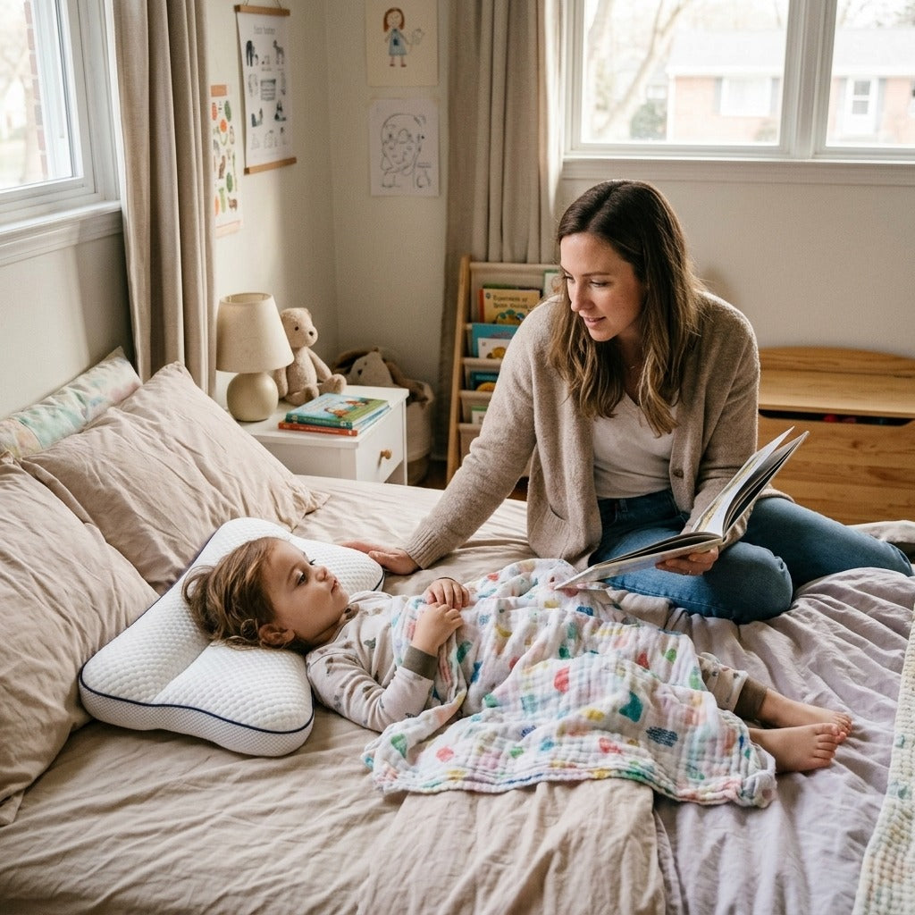 Children's Sleeping Pillow - at home