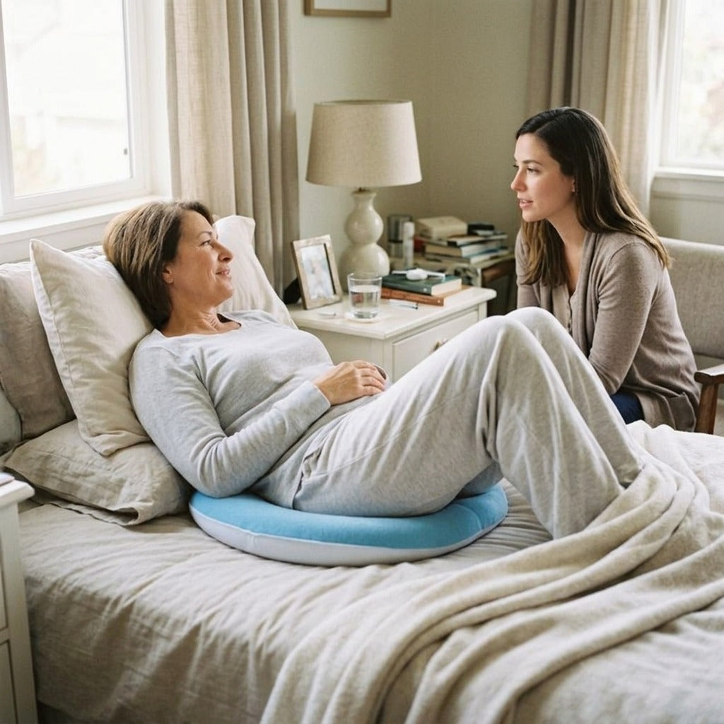 Circle Cotton-Filled Pressure Relief Cushion - in everyday life