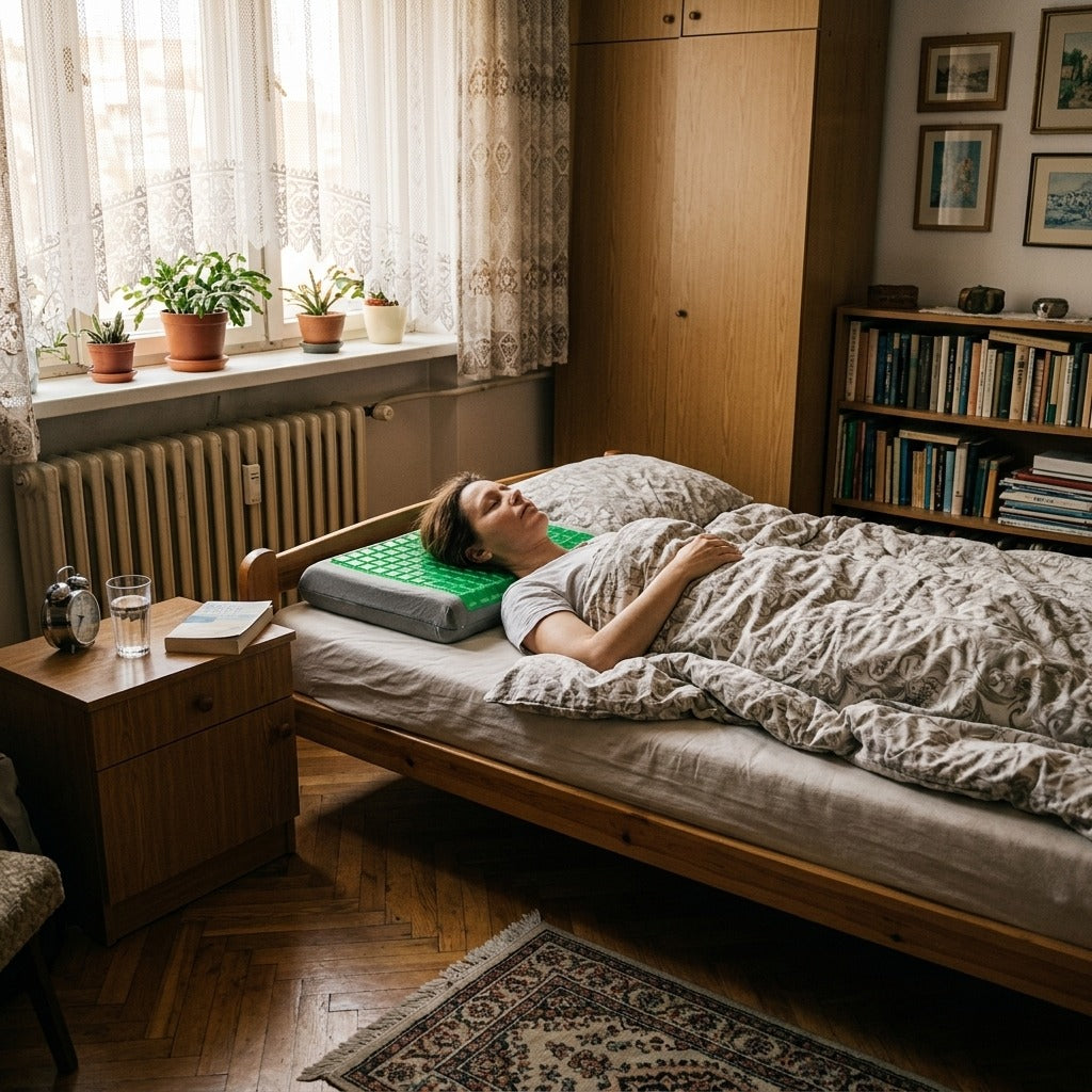 Hűsítő zselés memóriahabos nyakpárna - otthon