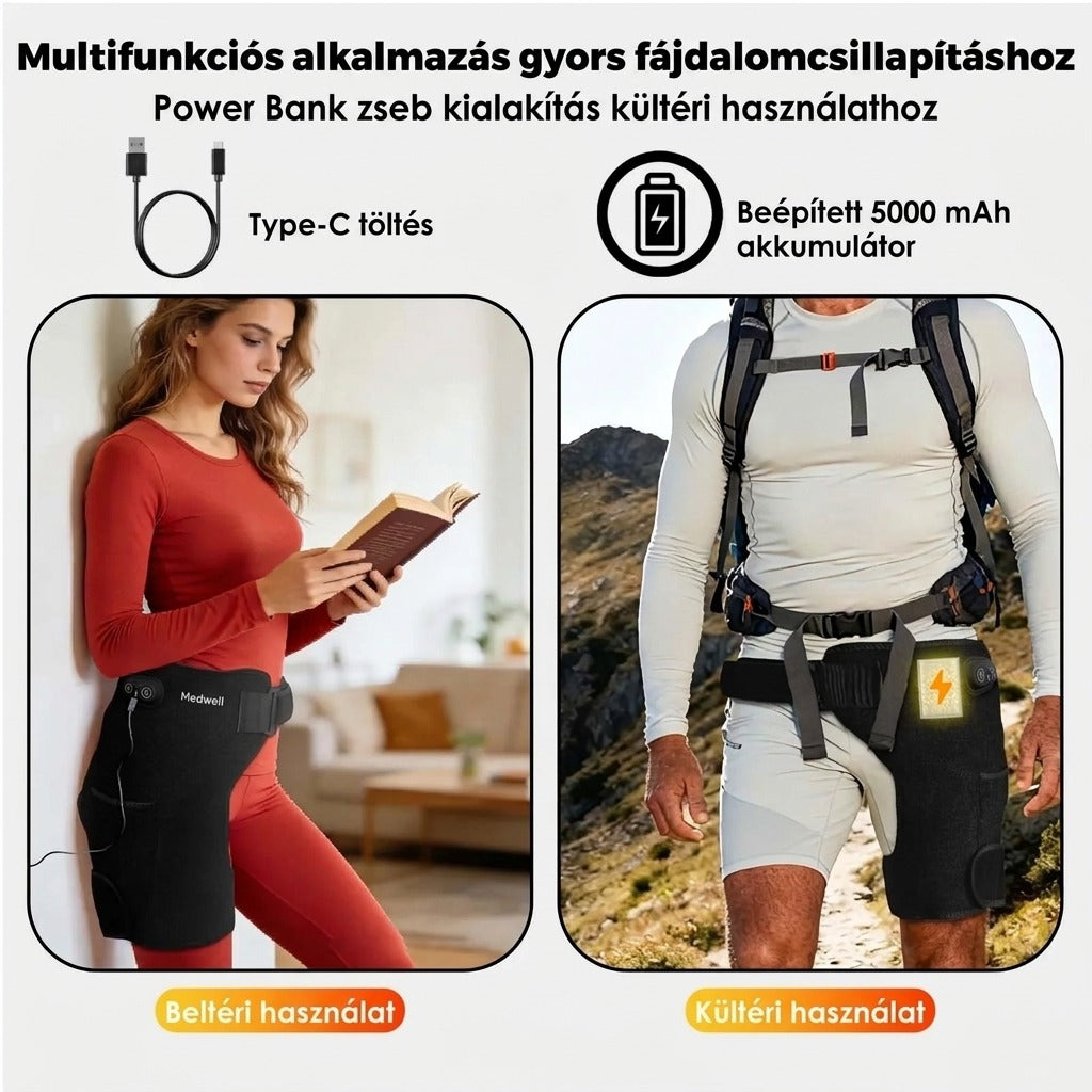 Multifunkciós fájdalomcsillapító fűtőpárnák beltéri és kültéri használathoz