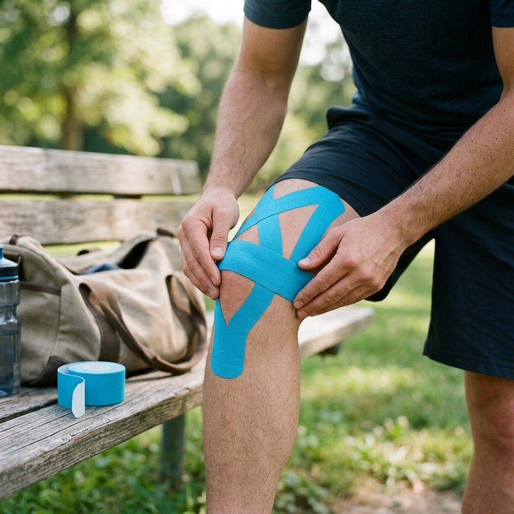Cotton Kinesiology Tape for Sports - in use
