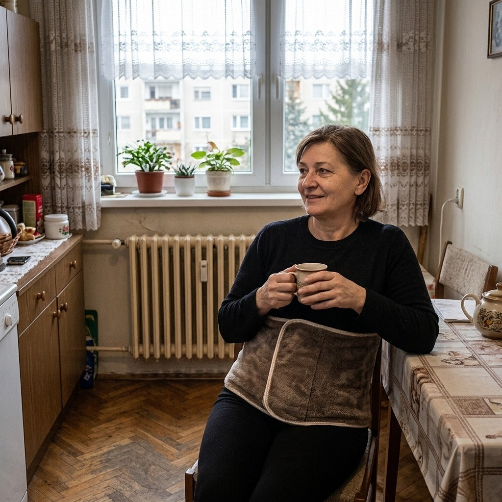 Pamut deréktámasztó öv felnőtteknek - a mindennapokban
